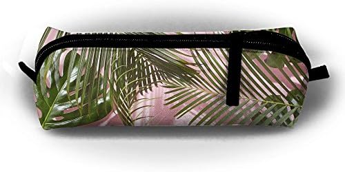Diswpi Stationery Pouch Students Pen Pencil Bag Pastel Leaves Painting Cosmetic Pouch Coins Purse School Office Accessories Case For Highlighters Markers
