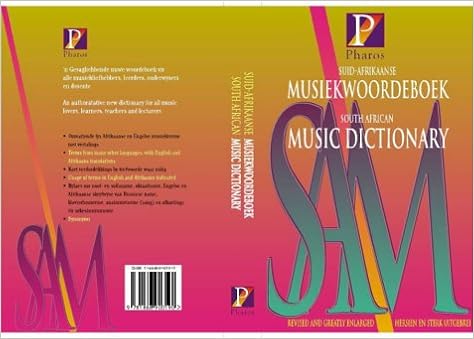Suid Afrikaanse Musiekwoordeboek Afrikaans Edition Maria - 