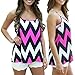 SlickBlue Women's Pattern Flowy Back Bowknot Racerback Tank Tops Black,X-Large