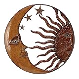 Deco 79 Metal Sun Moon Wall Decor, 21-Inch (Kitchen)