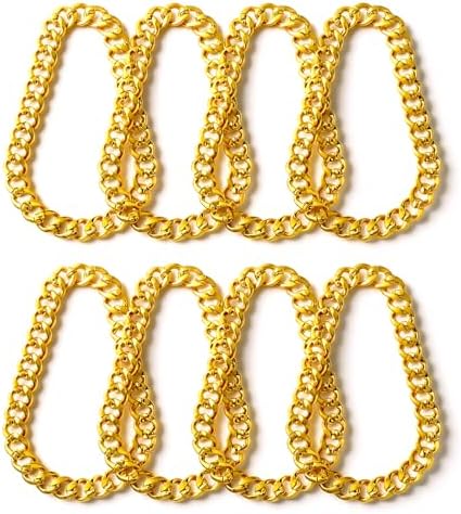 Inbagi 24pcs Fake Chains Bulk 32 Inch Big Hip Hop Rapper Chains