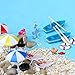Shellvcase Dollhouse Decoration, Beach Style Miniature Ornament Kits Set for DIY Fairy Garden Dollhouse and Plant Decoration (17 Pieces )