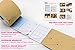 Fitdom Kinesiology Physiotherapy Sports Tape + Bonus Instruction. Therapeutic Taping for Knee, Shoulder, Elbow Boost Recovery & Support in Precut Uncut (Neutral Beige Precut, Precut-20 Strips)