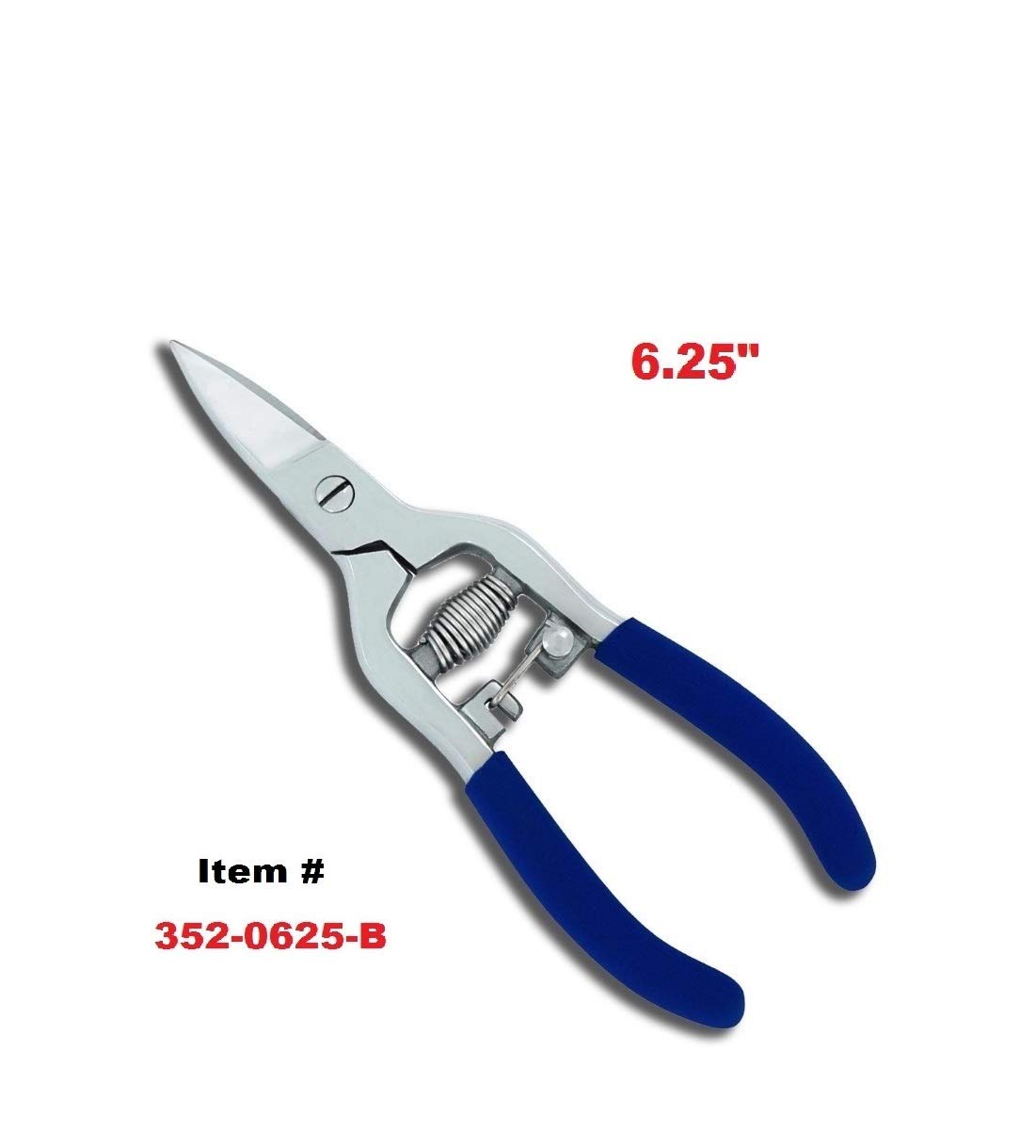 6.25" Heavy Duty Rag Quilt Snips Locking Scissors Spring Action