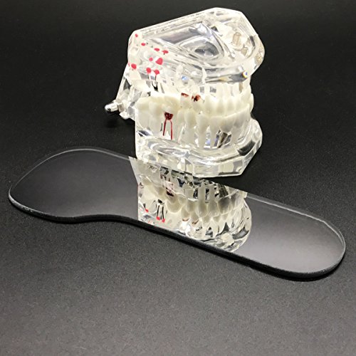 Omonic 5Pcs/Set 2 Sided Pofessional Dental Occlusal Photographic Mouth Mirror Rhodium Dental Plated Glass Intraoral Photo Reflector - Thumbnail 3