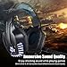PS4 Gaming Headset with Mic for PC, Xbox One S, Laptop, Mac, Stereo Over Ear Gamer Headphones with Microphone LED Lights, Noise Cancelling for Computer, Ipad, Smartphone, Nintendo Switch – Bluethumb 3