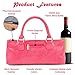 Primeware Wine Clutch Bag (Thermal Insulated) Trendy Women’s Carry Tote | Holds Red & White 750mL Bottles | Trendy Fashion | Incl. Portable Waiter-Style Corkscrew