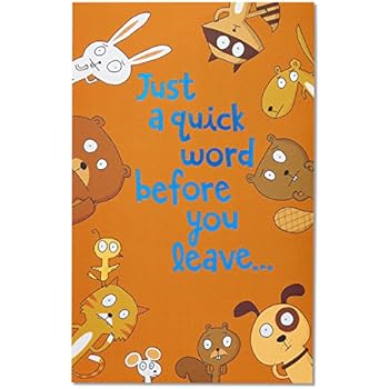 Unique 55 Farewell Card Jumbo