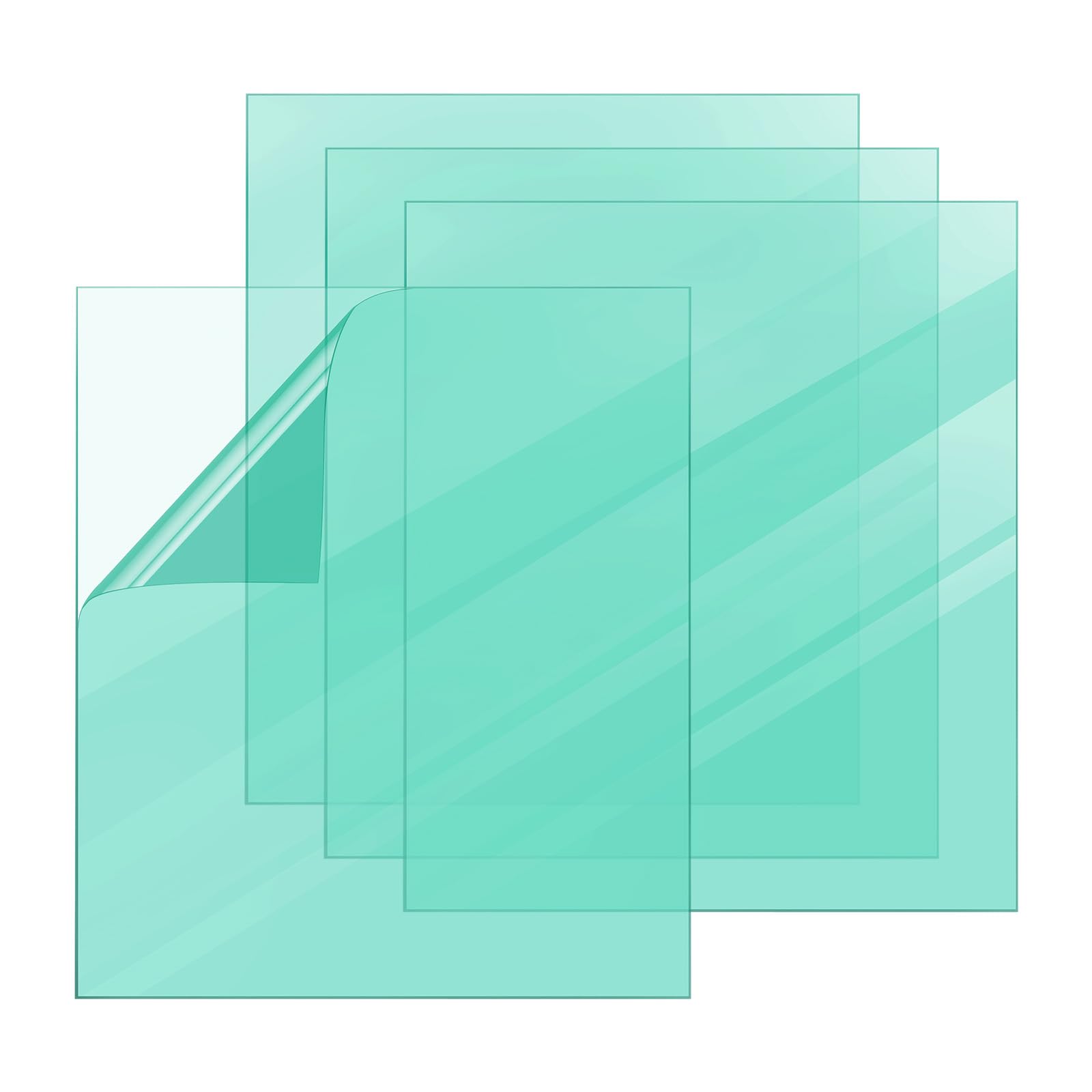 PATIKIL Welding Protection Lens 4.5 X5.25 Inch, 100 Pack Transparent Welding Helmet Hood Protective Replacement Cover Right Angle, Clear