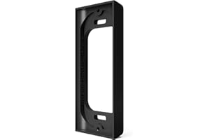 Ring PRO2 Doorbell Mount - Hidden River Lab genuine Mounting Spacer - 0.5-inch offset - Compatible with Ring PRO2 Video Doorbell (new name Ring Wired Doorbell PRO) - premium doorbell adapter - BLACK