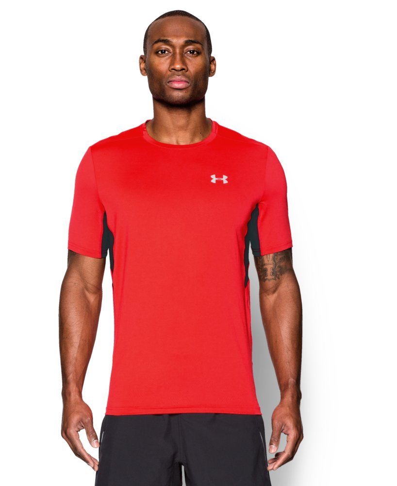Under Armour Ua CoolSwitch Run S/S Men's Short Sleeve T-Shirt - Red - S (SM)