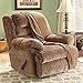 SureFit Stretch Pinstripe 1-Piece - Recliner Slipcover - Taupe