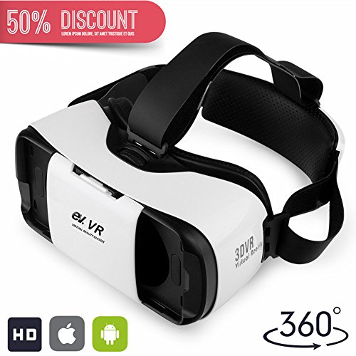 UPC 737420230617, 3D VR Headset, EV Virtual Reality Glasses for 3D Movie Game, Compatible with iPhone &amp; Android, Apple, Samsung, HTC, LG, for 4.7-5.7 inch Smartphones