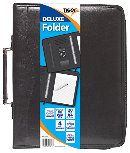 Tiger A4 deluxe folder with calculator