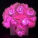 Avanti 20 Led Battery Operated Romantic String Rose Flower Fairy Lamp Light Outdoor for Valentine's Day, Christmas, Wedding, Room, Garden, Patio, Party Festival Decor (Hot Pink)