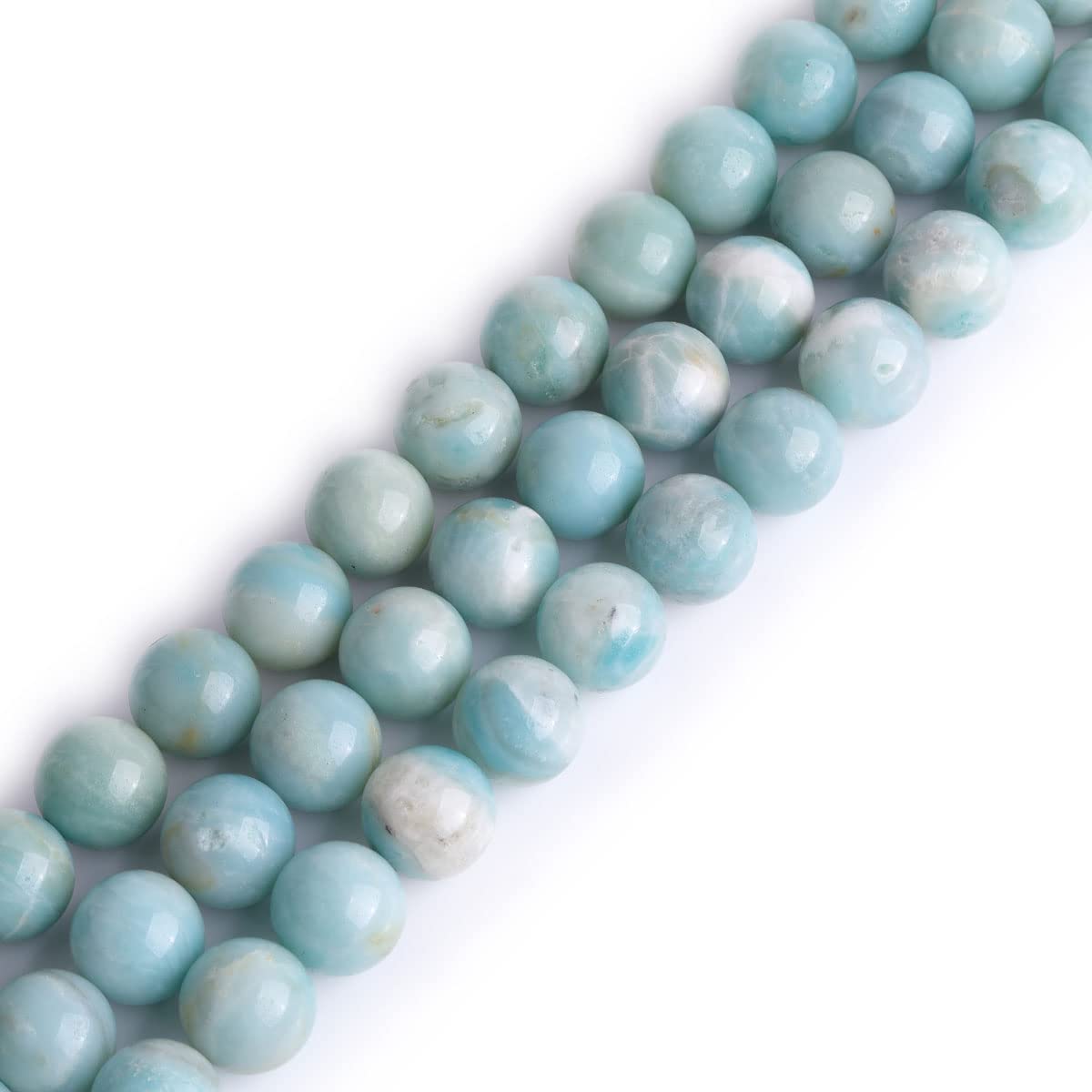 GEM-Inside Natural 16mm Amazonite Round Gemstone Semi Precious Loose Beads for Jewellery Making 15''