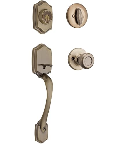 Kwikset Montara Front Door Lock Handle and Deadbolt Set