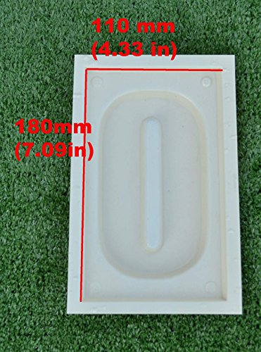 Sale Set of 0-9 Numbers 10 plastic Moulds concrete or Plaster Soap Mold (180 mm (7.09in))