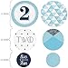 Two Much Fun - Boy - Confetti and Balloon 2nd Birthday Party Decorations - Combo Kit