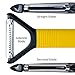 Peeler Vegetable Fruit Peelers Set Y Peeler Razor-sharp Stainless Steel Blade with Comfy Ergonomic Grip Silicone Handle with Versatile Straight Serrated Julienne Blade Peeler 3 Pack