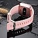 Wepro Bands Compatible with Fitbit Versa 2 Bands, Soft Bands Compatible with Versa 2 Bands for Woman Men, Sport Bands Compatible with Fitbit Versa Bands for Women, Small, Pink Sand