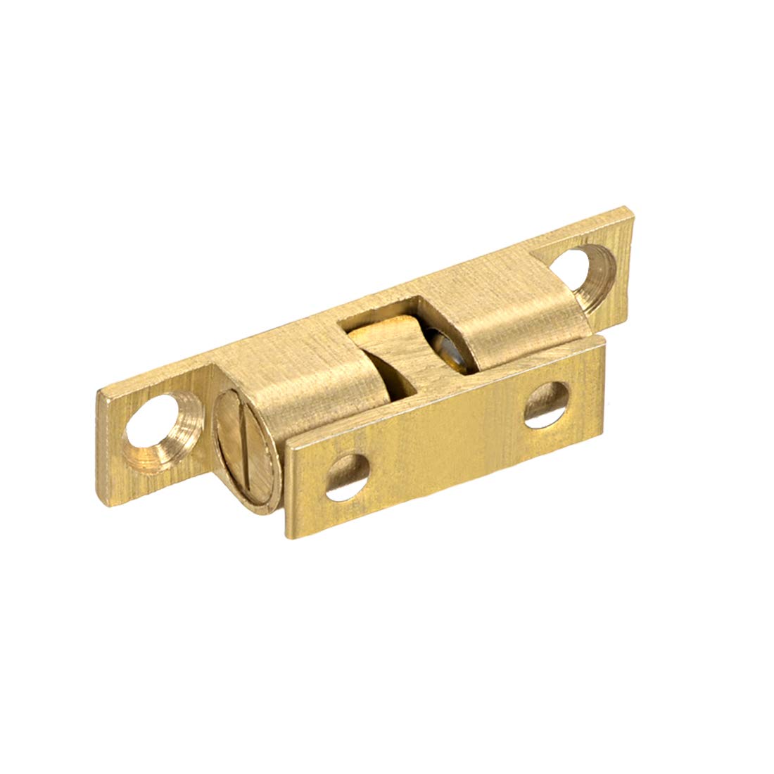Sourcingmap Cabinet Door Closet Brass Double Ball Catch Tension Latch 35mm Length Gold Tone