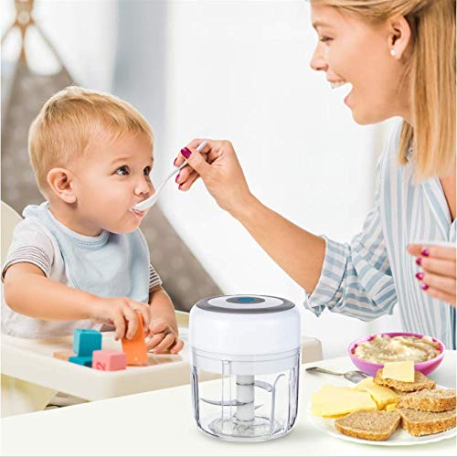 Electric Food Chopper, Powerful Baby mini Food Processor Cordless Mini
