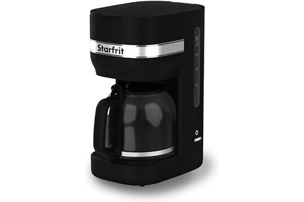 Starfrit 10-Cup Coffee Maker – Keep Warm Function – Reusable Filter Basket – Easy to clean – 900W – Black