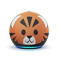 Echo Dot (4th Gen) Kids | Designed for kids, with parental controls | Tiger