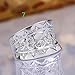 Cafurty 1 Carat Round Brilliant Cubic Zirconia Wedding Engagement Ring Sizes Adjustable Diamete