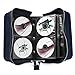 FORE Legend Denim CD/DVD/Blu-Ray Disc 128pcs Wallet Case for CD/DVD Carrying Storage 128 Capacity Made of Denim Color Blue