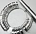Metal Finger Gauge Set Ring Sizer Wide Band GRADUATED1-15 Measuring Finger Sizes