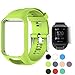 TUSITA WristBand for TomTom Runner 2 3/Spark/Spark 3/Golfer 2/Adventurer, Replacement Silicone Band Strap Accessory (Green)