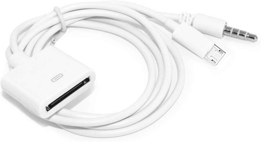 Tomjoy 30 Pin Female to Micro USB 2.0 Male Dock Adapter Connector Compatible iPad iPhone Samsung Galaxy Htc & other Android Micro USB Devices