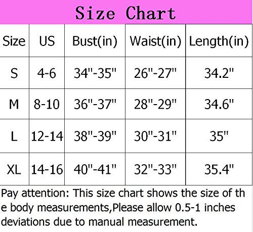Dreaweet Women's V-Neck Sleeveless Scalloped A-Line Cocktail Party Wedding Dress