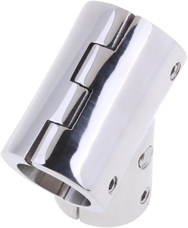 SDENSHI Boat Handrail Fitting 60 Degree Tee 3 Way for Boat/Yacht/Kayak 22mm Pipe - Heavy Duty 316 Stainless Steel