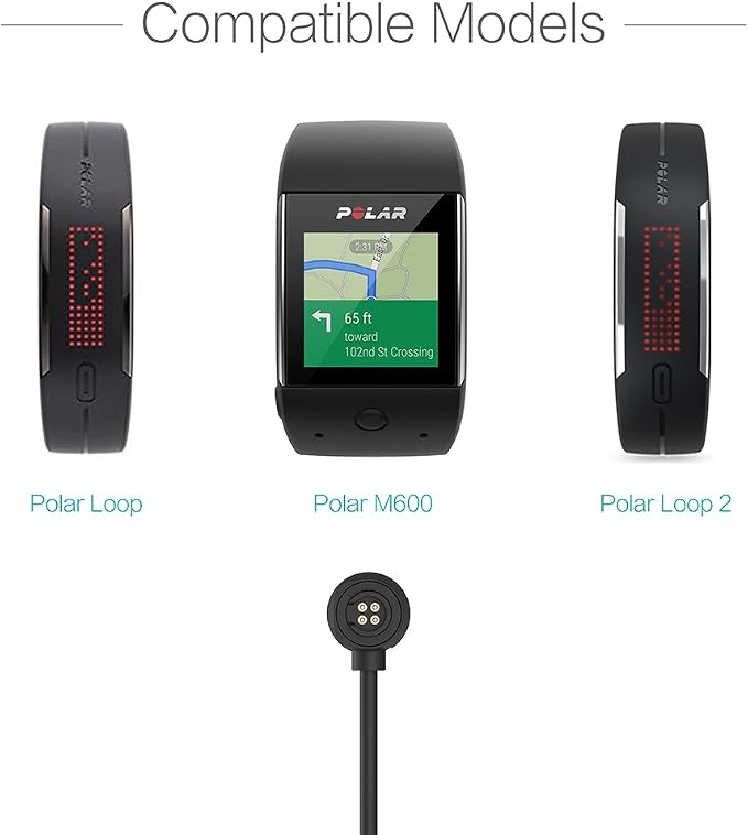Câble Chargeur USB Pour Montre Polar M430 - 1m, Remplacement Original