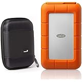LaCie Rugged Raid Pro USB-C 4TB Portable Hard Drive with Hard Drive Case (STGW4000800)
