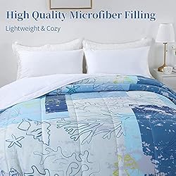 HOMBYS Oversized King Comforter 116x120,Beach Theme