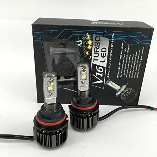 All Seasons LED Auto LED Headlight Kit Dual Beam Hi/Lo 80W & 7600Lm/Set - Color White 6000K (9007/HB5 Hi/Lo)