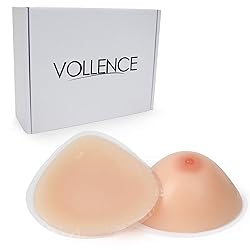 Vollence B Cup Triangle Silicone Breast Forms Fake