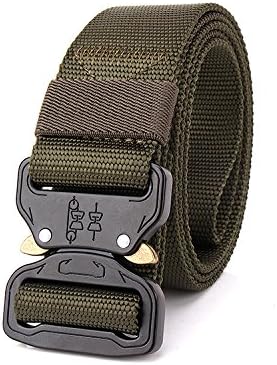 Motusamare 1.5" Tactical Heavy Duty Waist Belt Military Style Shooters Belt Nylon Belts with Metal Buckle (RG)