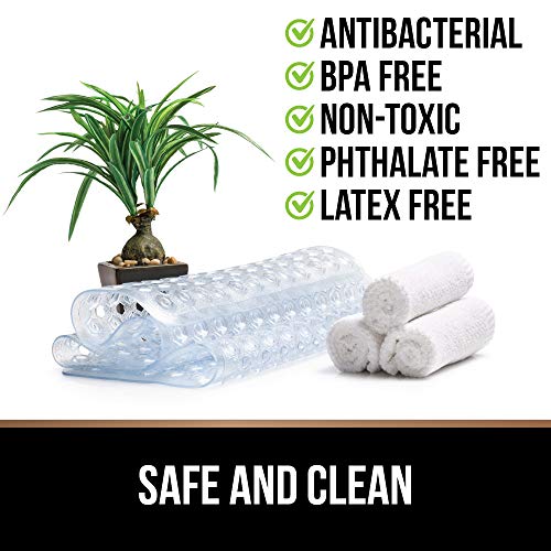 Gorilla Grip Original Patented Bath, Shower Tub Mat, 35x16, Washable