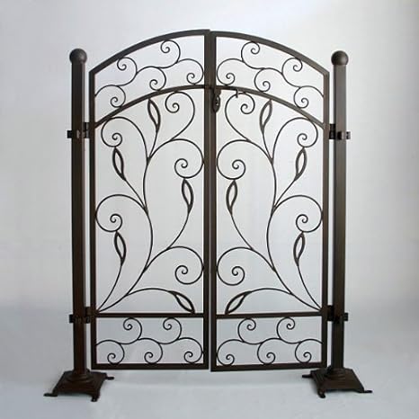 Amazon ディビジョンフェンスシリーズ バッソ アイアンフェンスゲート 門扉 とコラム 支柱 のセット Diy 工具 ガーデン