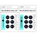 Mudder 12 Pack Multipurpose Cable Clips Holders Cord Management System for Computer, Charging or Mouse Cord, Black