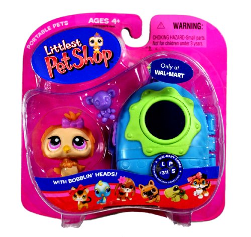 Hasbro Year 2007 Littlest Pet Shop Portable Pets Exclusive 