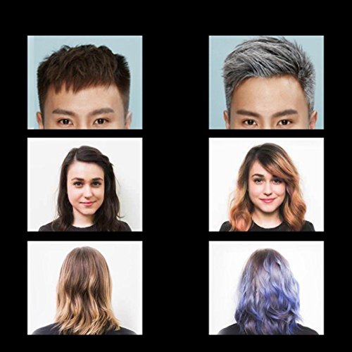 TONSEE 100ML Fashion Permanent Punk Hair Dye Light Gray Silver Color Cream (Purple 01) - Thumbnail 5