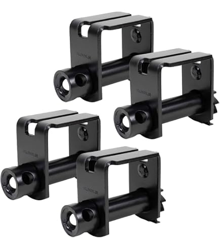 4 Pack) Zinc Standard Profile Sliding Winches Flatbed Cargo - Heavy
