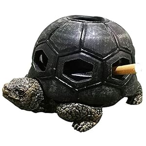 MELAG Asbak Creatieve Hars Schildpad Asbak Met Deksel Persoonlijkheid Sigaretten As Tray Thuis Outdoor Kantoor Bar…