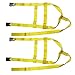 2x Car Basket Straps Adjustable Tow Dolly DEMCO Wheel Net Set Flat Hook YELLOW